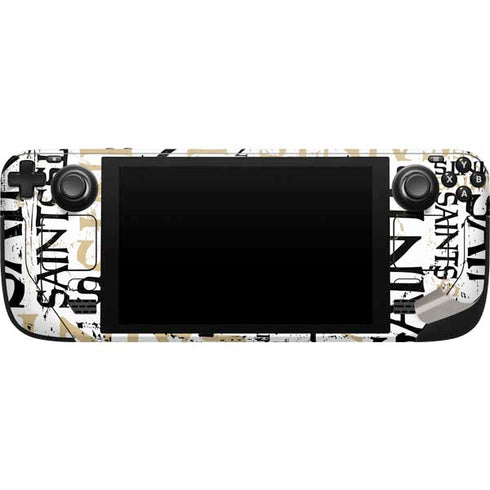 NFL New Orleans Saints - Blast Steam Deck Handheld Gaming Computer Skin
